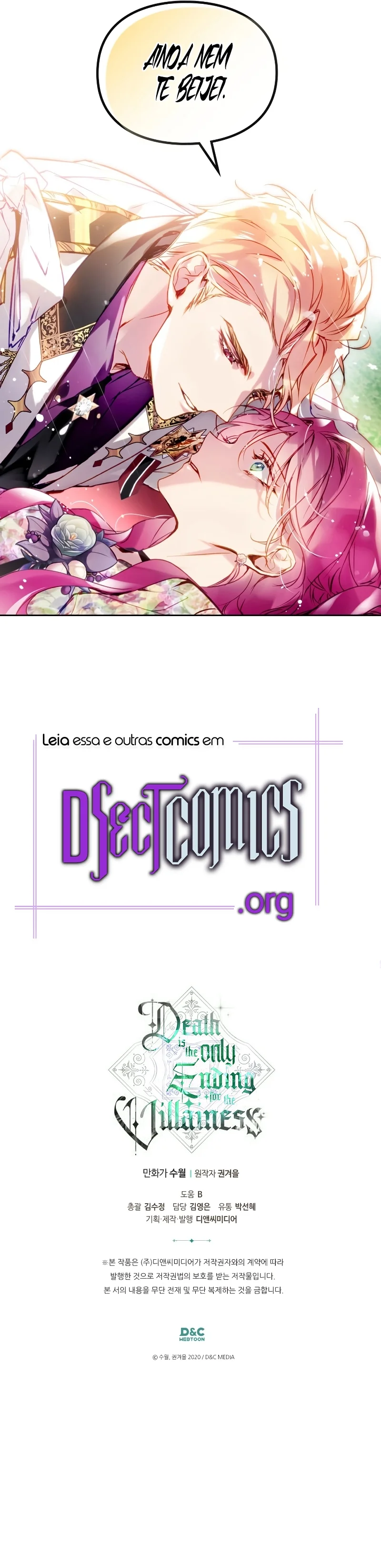 A Morte É O Único Final Para A Vilã Capítulo 0