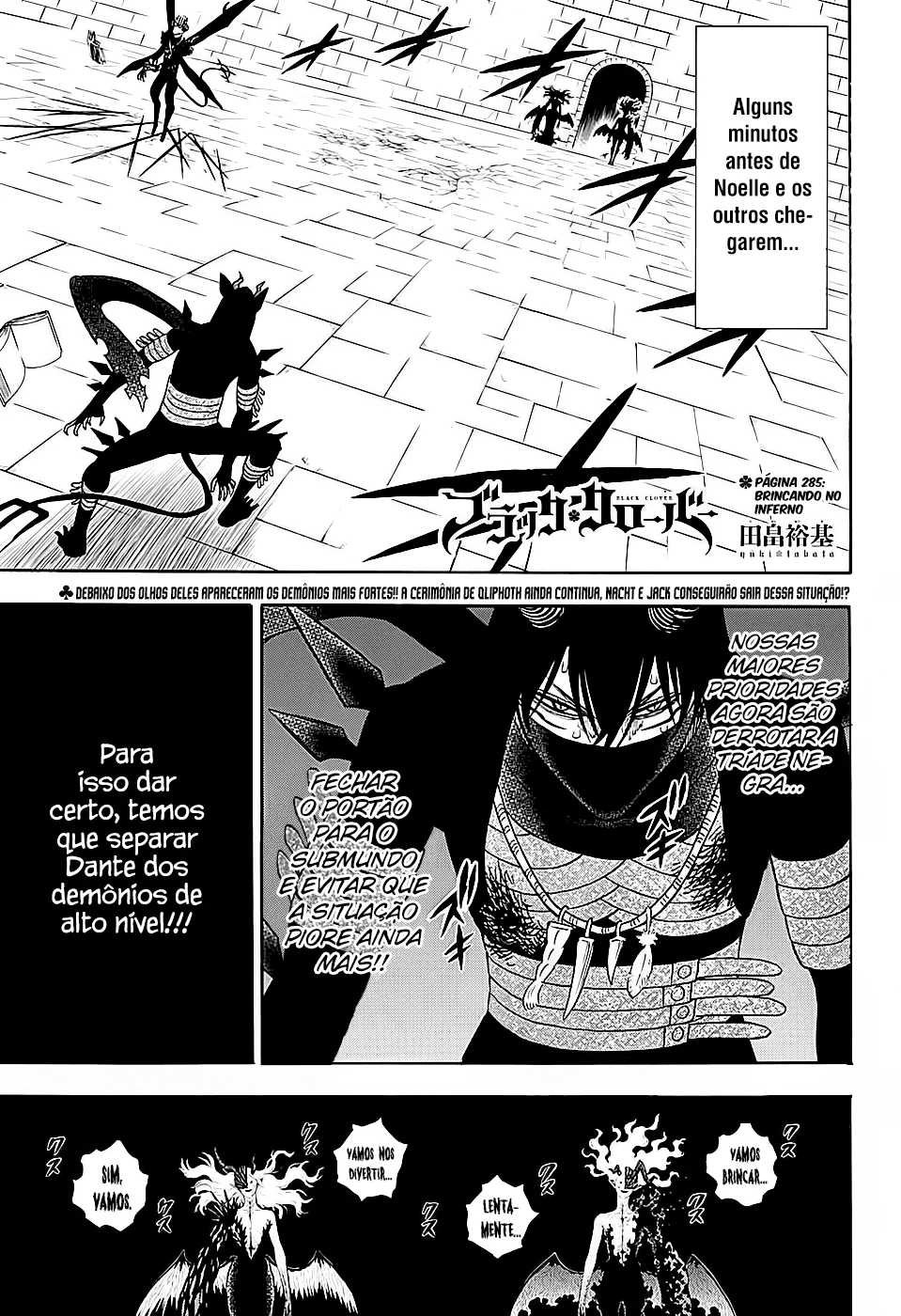 Black Clover Capítulo 285 – Brincando no inferno