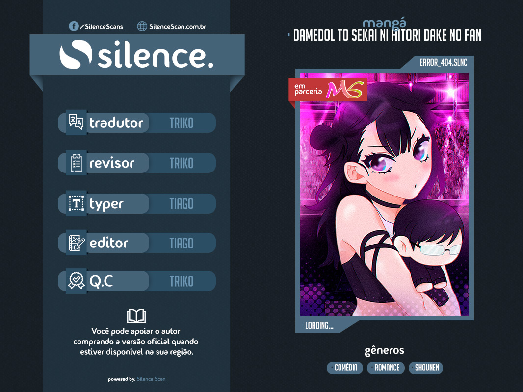 Damedol to Sekai ni Hitori Dake no Fan (Versão do Twitter) Capítulo 1