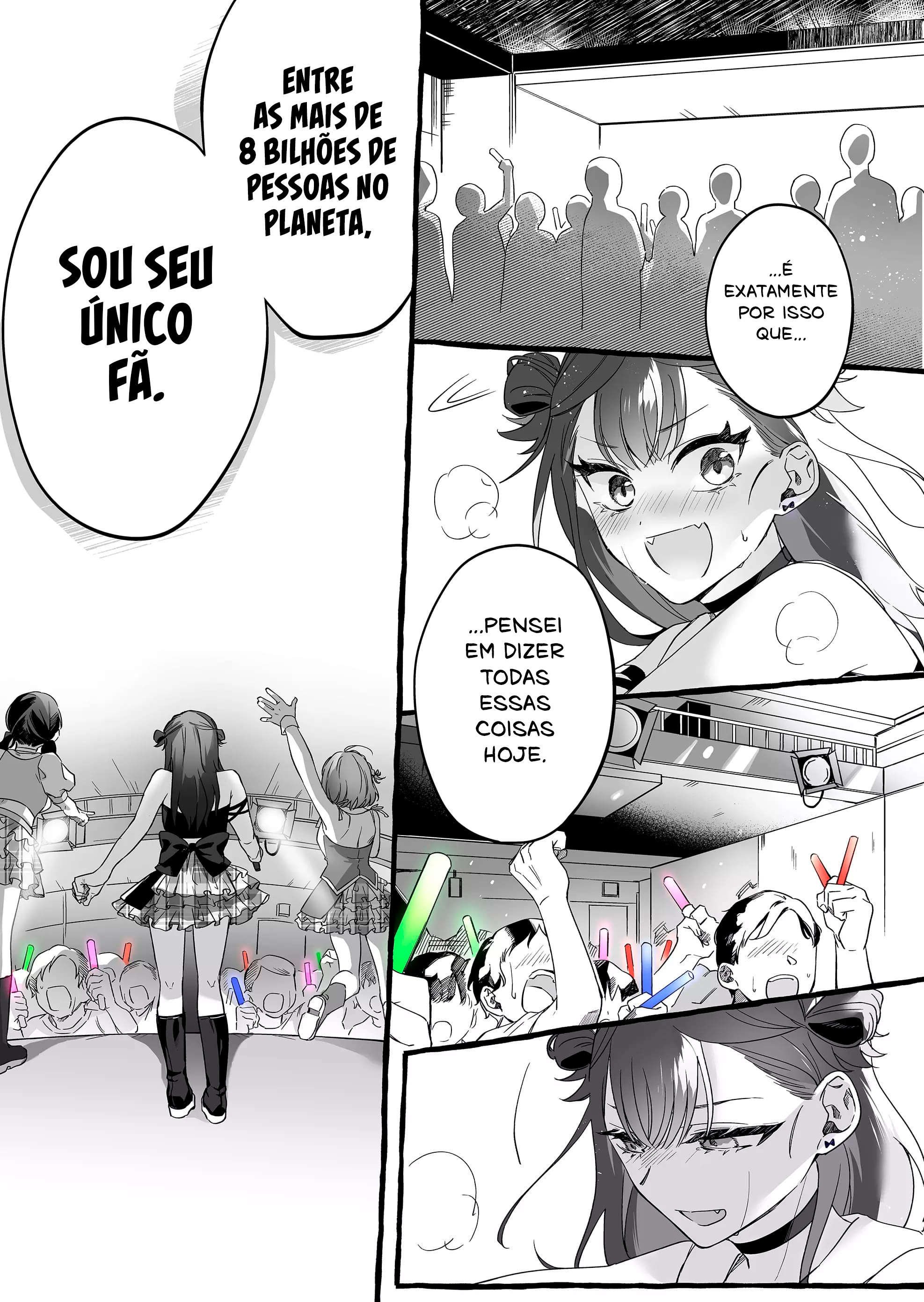 Damedol to Sekai ni Hitori Dake no Fan Capítulo 1