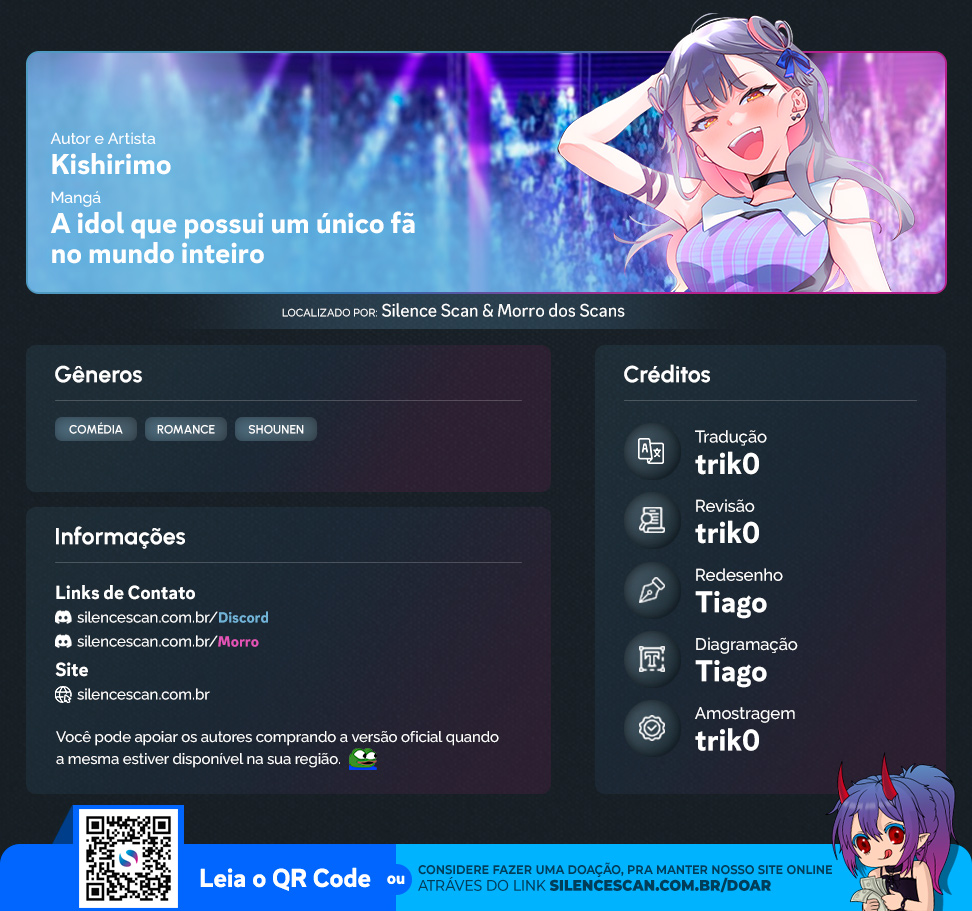 Damedol to Sekai ni Hitori Dake no Fan Capítulo 1