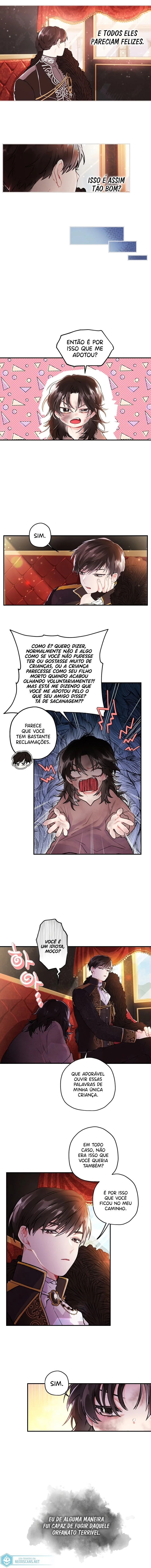 Eu me tornei a filha adotiva do protagonista Capítulo 1