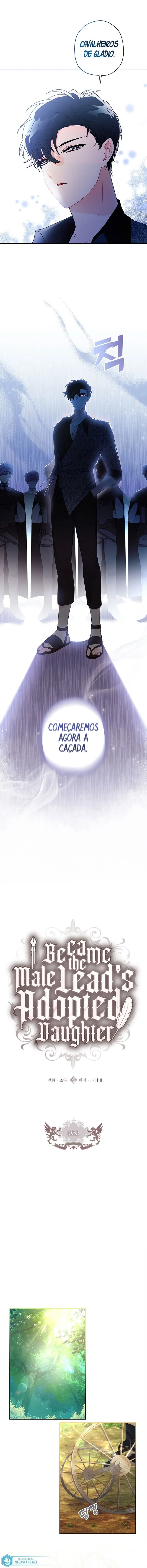 Eu me tornei a filha adotiva do protagonista Capítulo 1