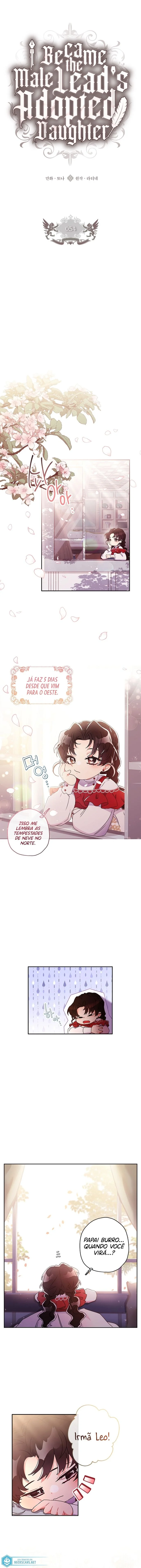 Eu me tornei a filha adotiva do protagonista Capítulo 1