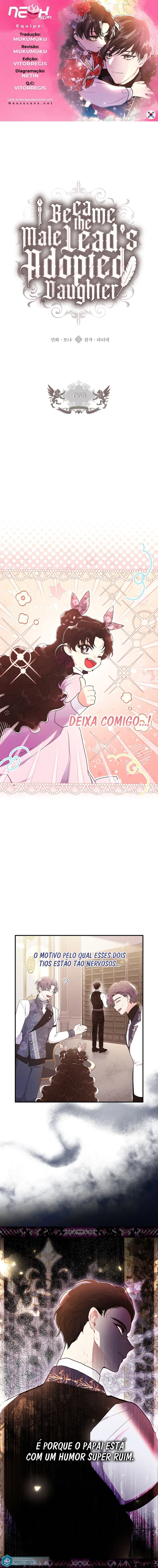 Eu me tornei a filha adotiva do protagonista Capítulo 1