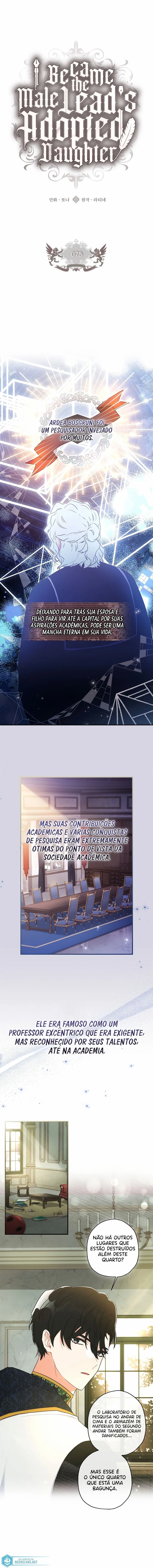 Eu me tornei a filha adotiva do protagonista Capítulo 1