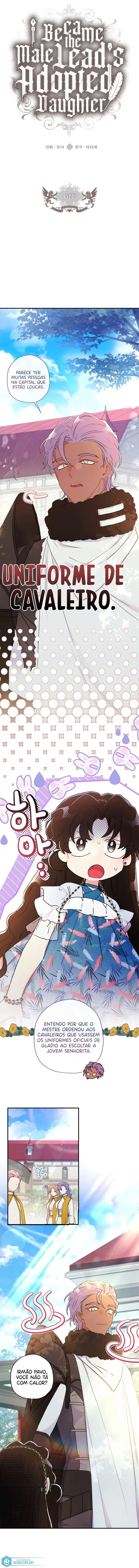 Eu me tornei a filha adotiva do protagonista Capítulo 1