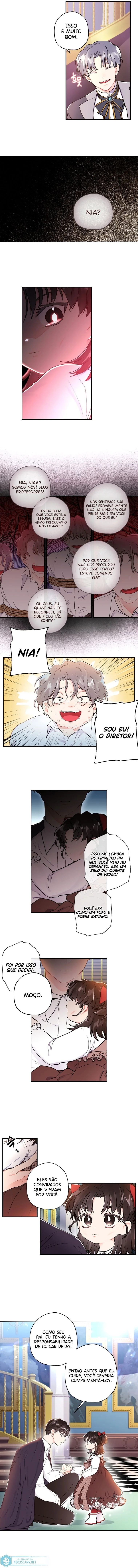 Eu me tornei a filha adotiva do protagonista Capítulo 1