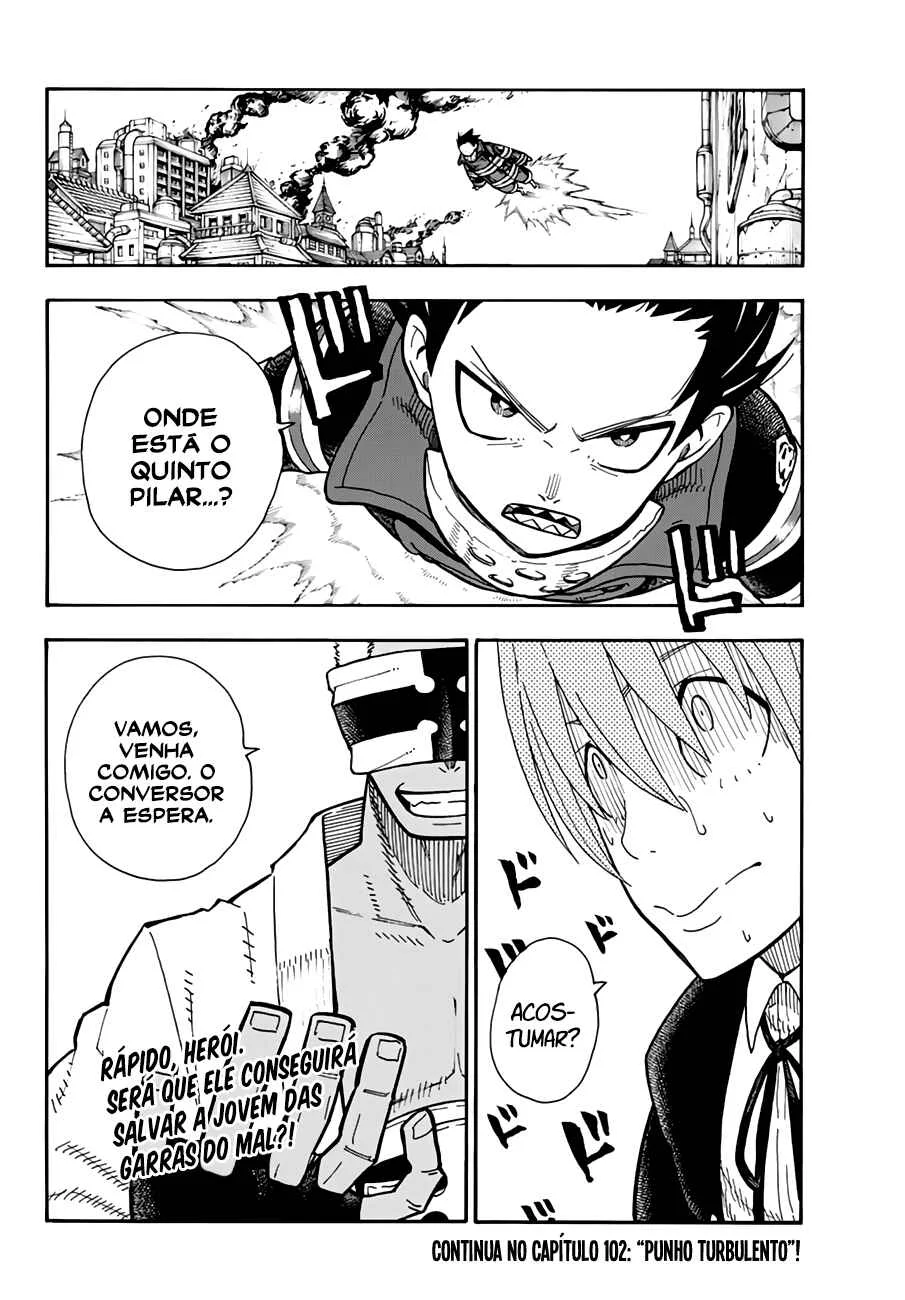 Fire Force Capítulo 2 – O Demônio, O Cavaleiro, E a Bruxa