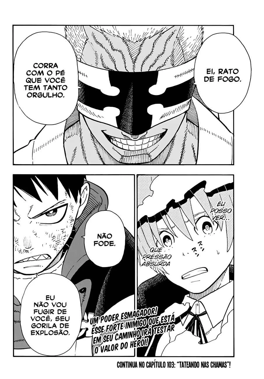 Fire Force Capítulo 2 – O Demônio, O Cavaleiro, E a Bruxa