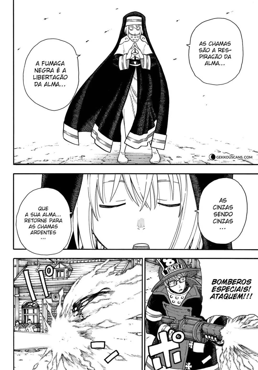 Fire Force Capítulo 2 – O Demônio, O Cavaleiro, E a Bruxa