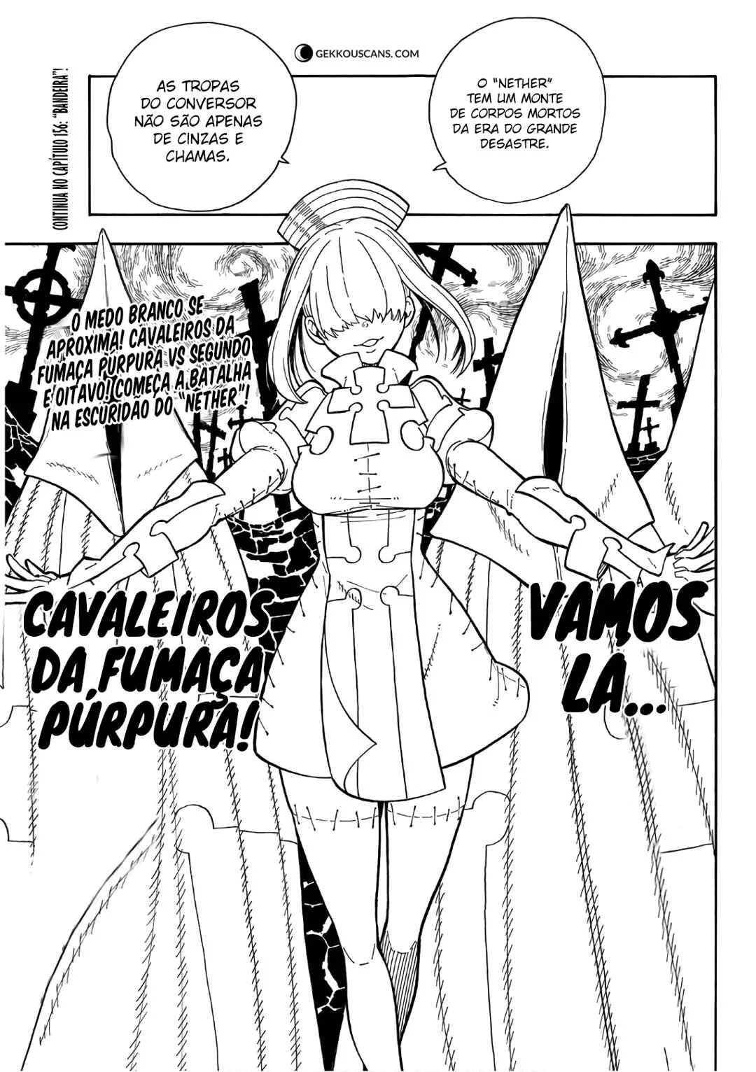 Fire Force Capítulo 2 – O Demônio, O Cavaleiro, E a Bruxa