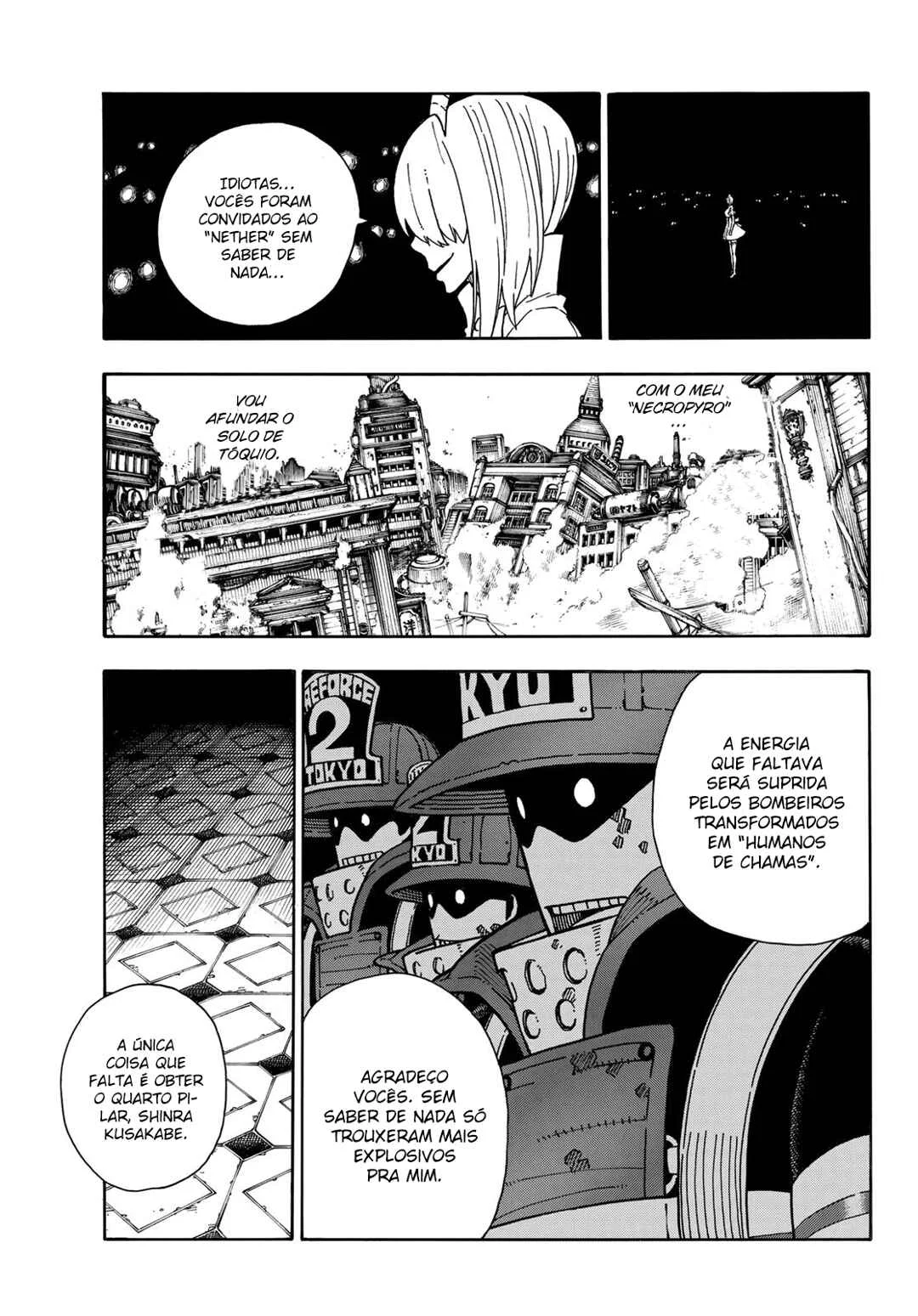 Fire Force Capítulo 2 – O Demônio, O Cavaleiro, E a Bruxa