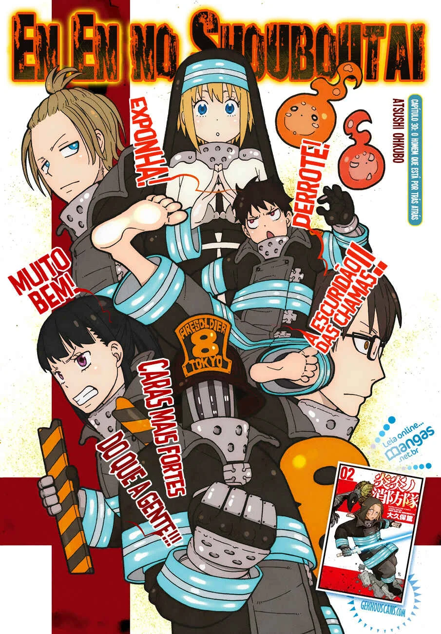 Fire Force Capítulo 2 – O Demônio, O Cavaleiro, E a Bruxa