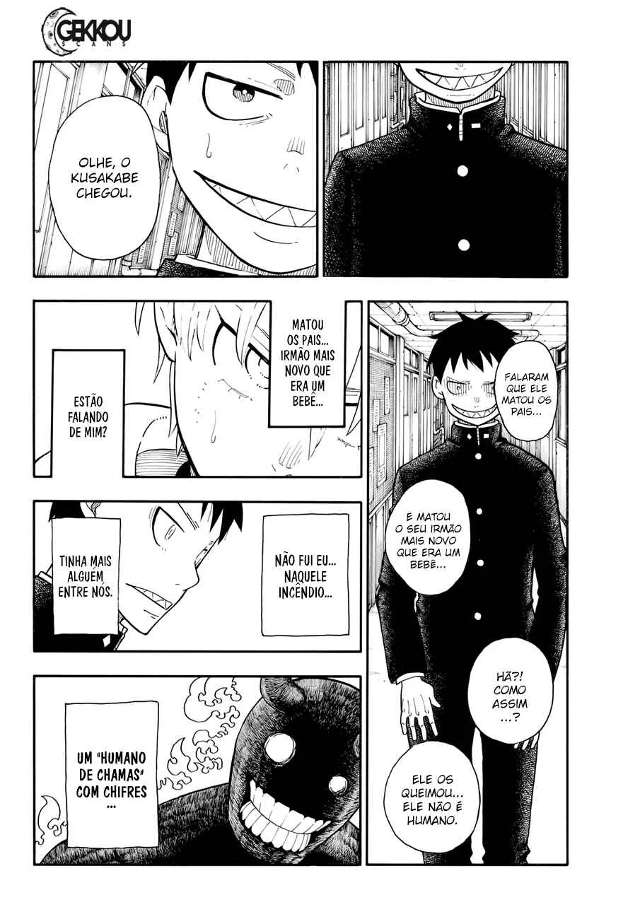Fire Force Capítulo 2 – O Demônio, O Cavaleiro, E a Bruxa