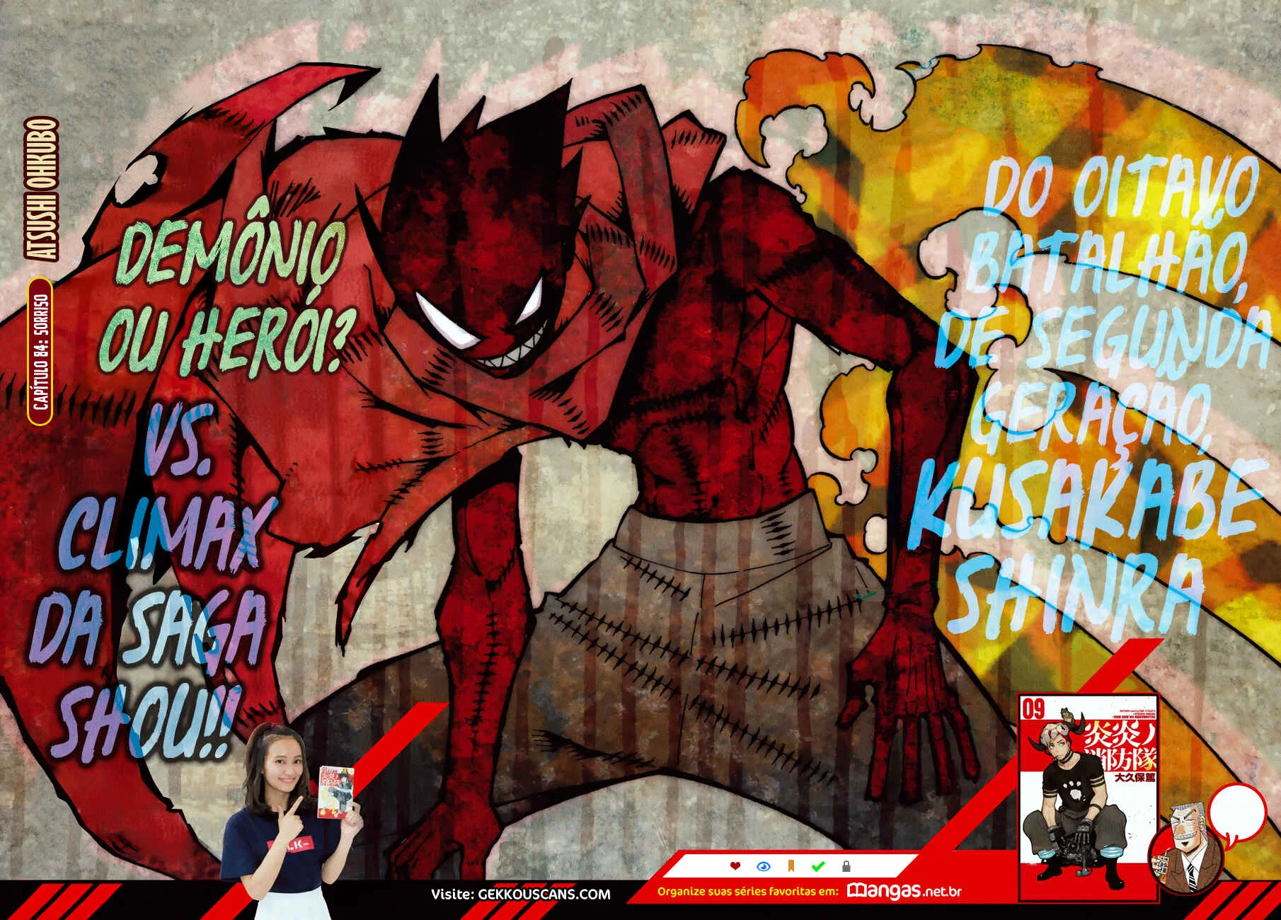 Fire Force Capítulo 2 – O Demônio, O Cavaleiro, E a Bruxa