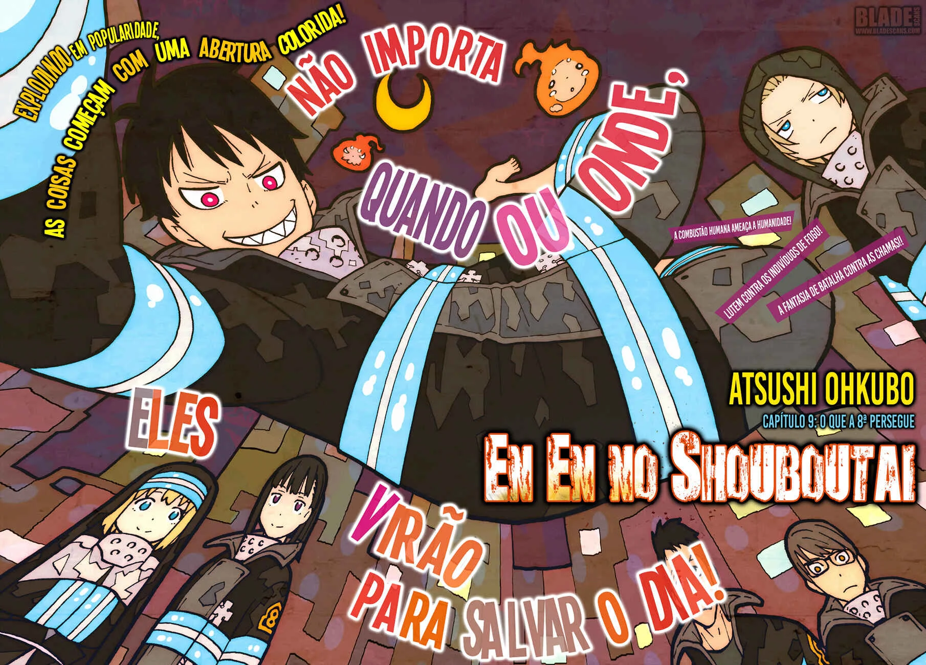 Fire Force Capítulo 2 – O Demônio, O Cavaleiro, E a Bruxa