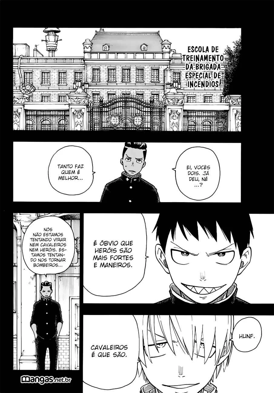 Fire Force Capítulo 2 – O Demônio, O Cavaleiro, E a Bruxa
