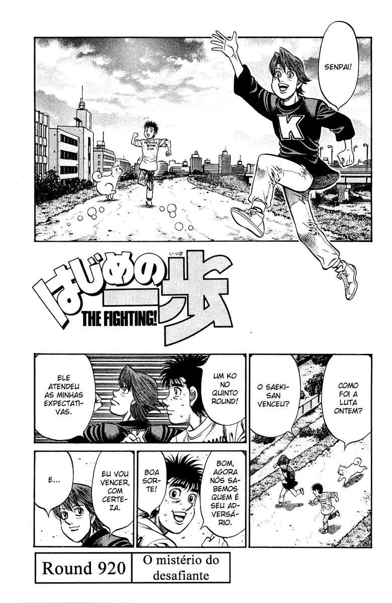 Hajime no Ippo Capítulo 889 – Obstáculo Invisível