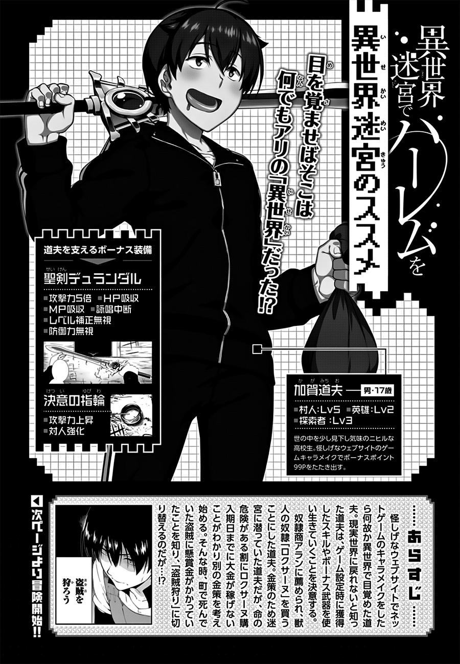 Isekai Meikyuu de Harem Wo Capítulo 1