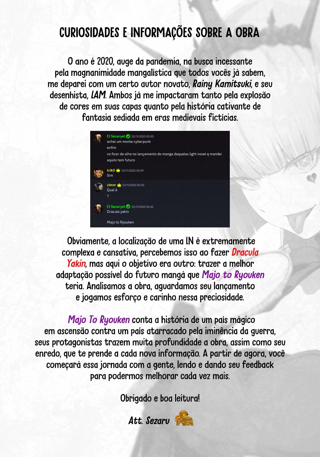 Majo to Ryouken Capítulo 1
