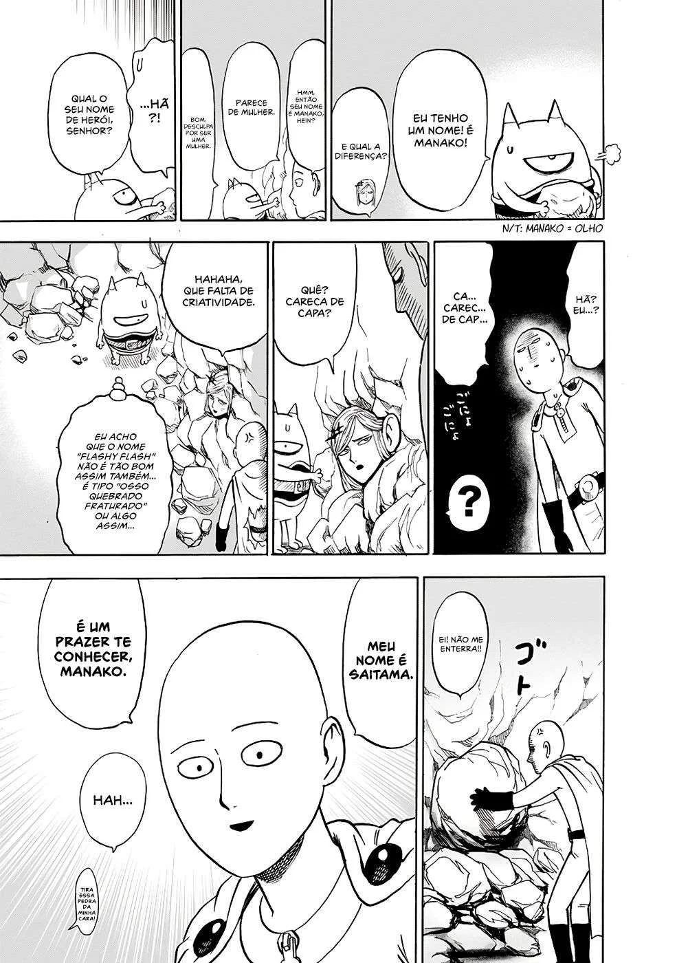 One Punch-Man Capítulo 1 – Um Soco