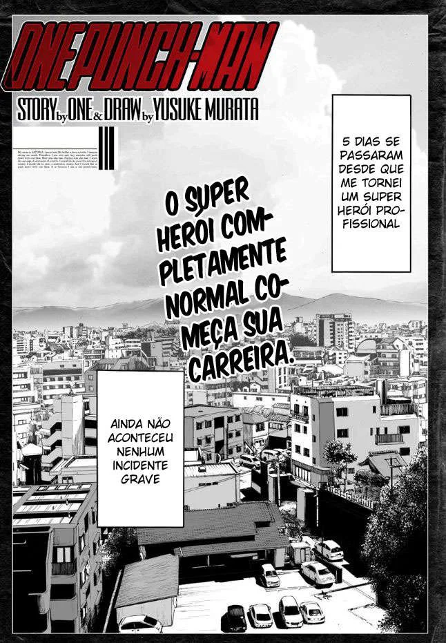 One Punch-Man Capítulo 1 – Um Soco