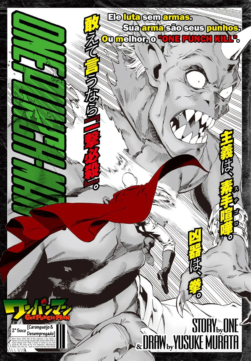 One Punch-Man Capítulo 1 – Um Soco
