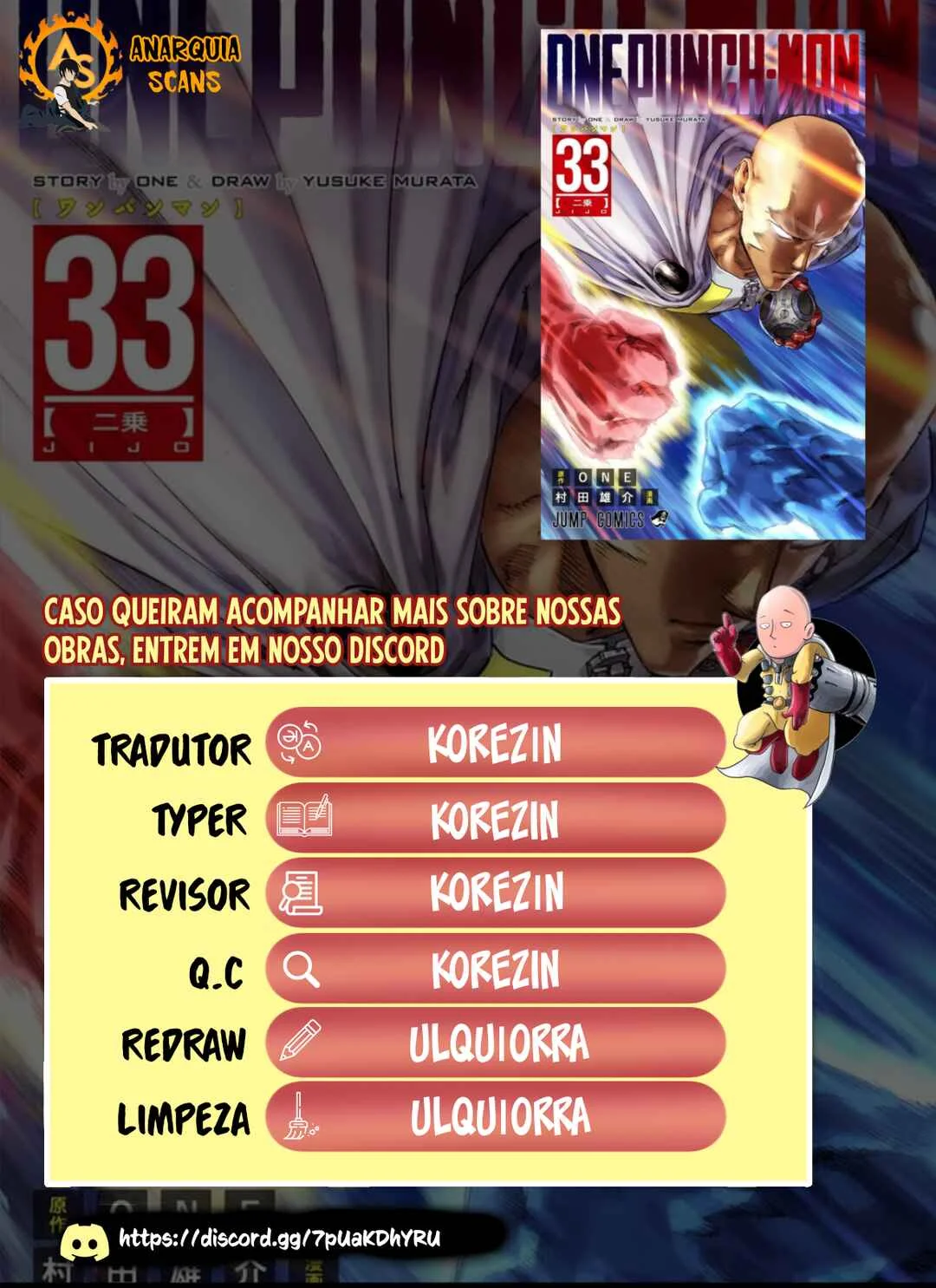 One Punch-Man Capítulo 1 – Um Soco