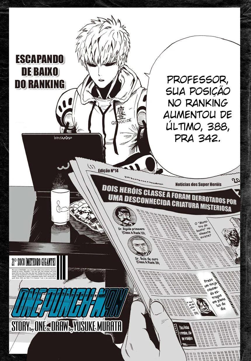 One Punch-Man Capítulo 1 – Um Soco