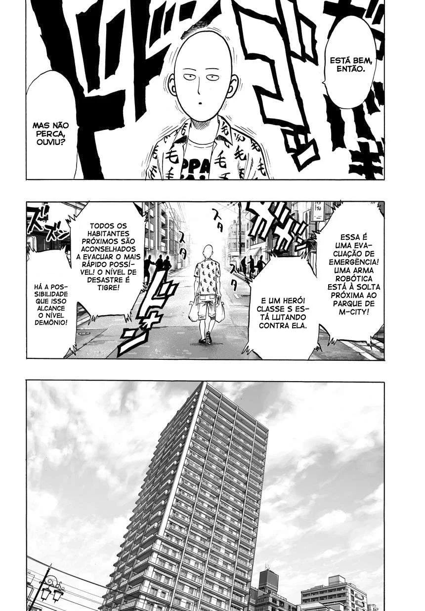 One Punch-Man Capítulo 1 – Um Soco