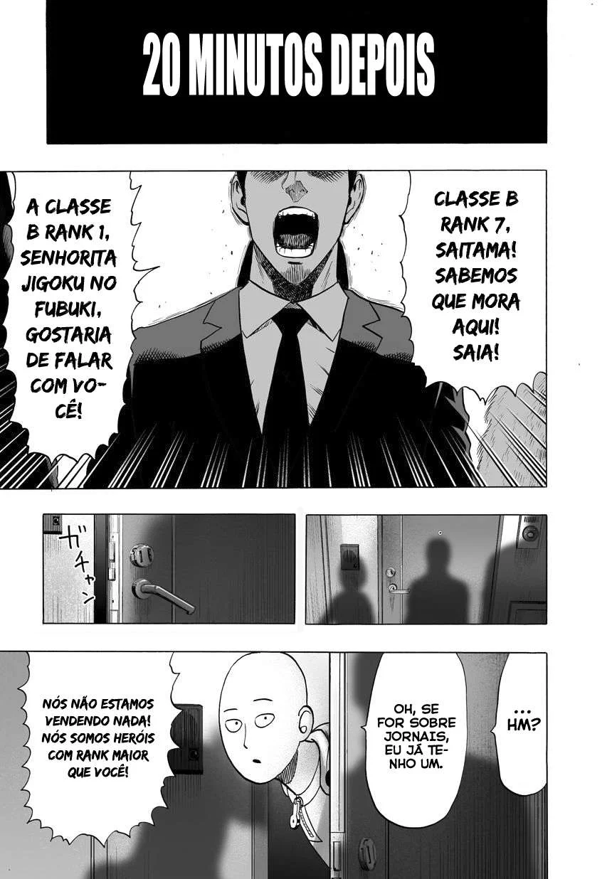 One Punch-Man Capítulo 1 – Um Soco