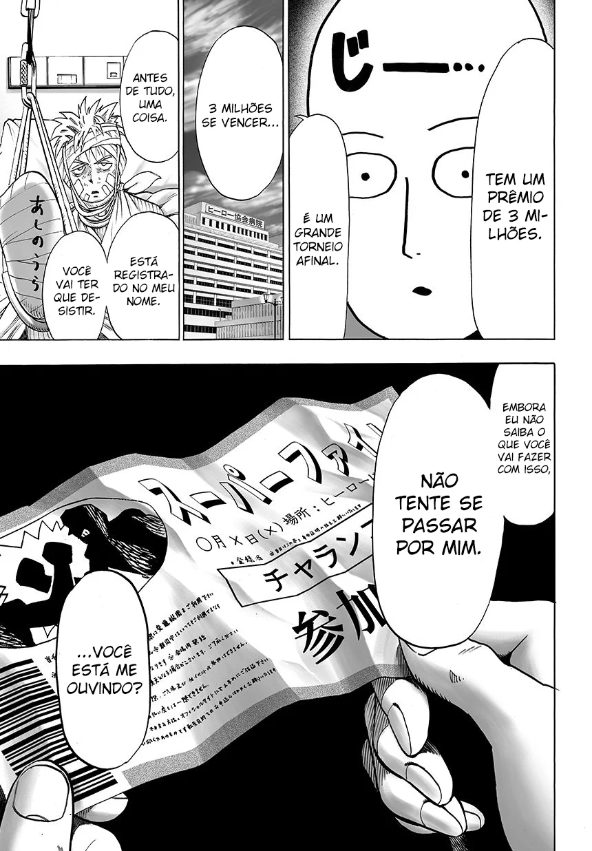 One Punch-Man Capítulo 1 – Um Soco