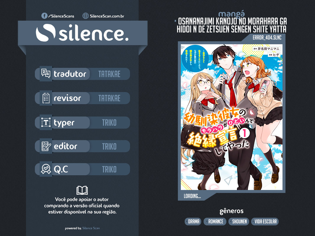 Osananajimi Kanojo no Morahara ga Hidoi n de Zetsuen Sengen Shite Yatta Capítulo 1