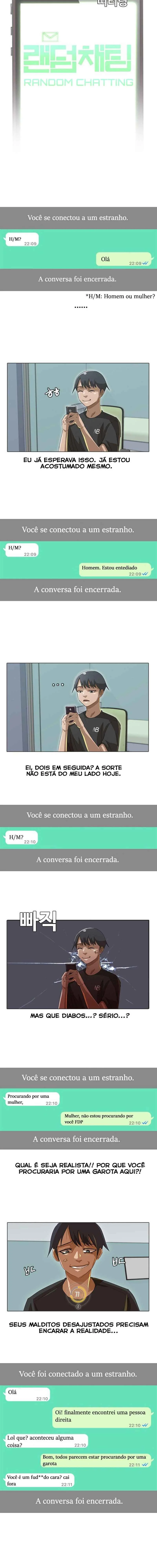 Random Chat Capítulo 1 – Otakus, Gyarus, e Kiramon