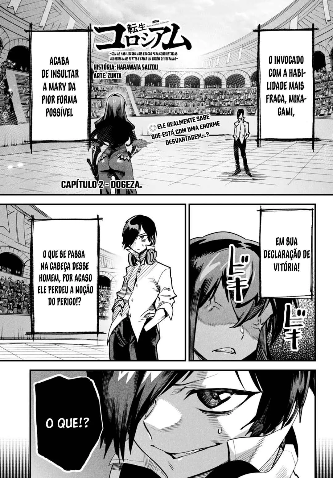 Reincarnation Coliseum: The Weakest Skill Conquers the Strongest Women and Creates a Harem Capítulo 1 – Minha Habilidade é a Mais Fraca?