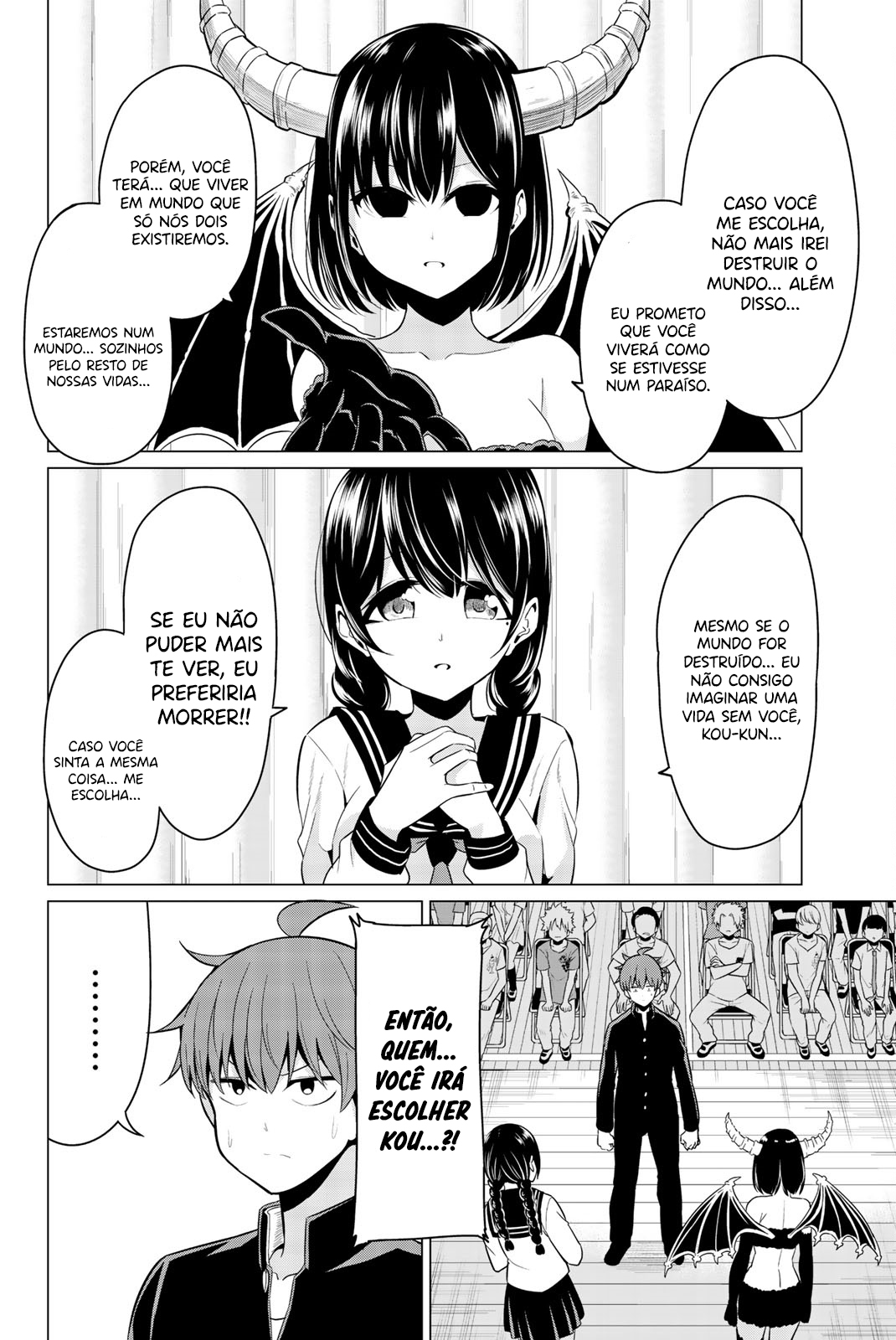 Sekai ka Kanojo ka Erabenai Capítulo 1