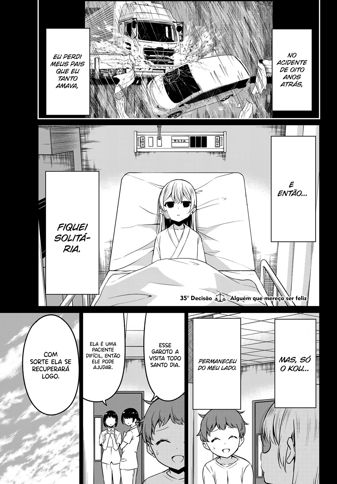 Sekai ka Kanojo ka Erabenai Capítulo 1