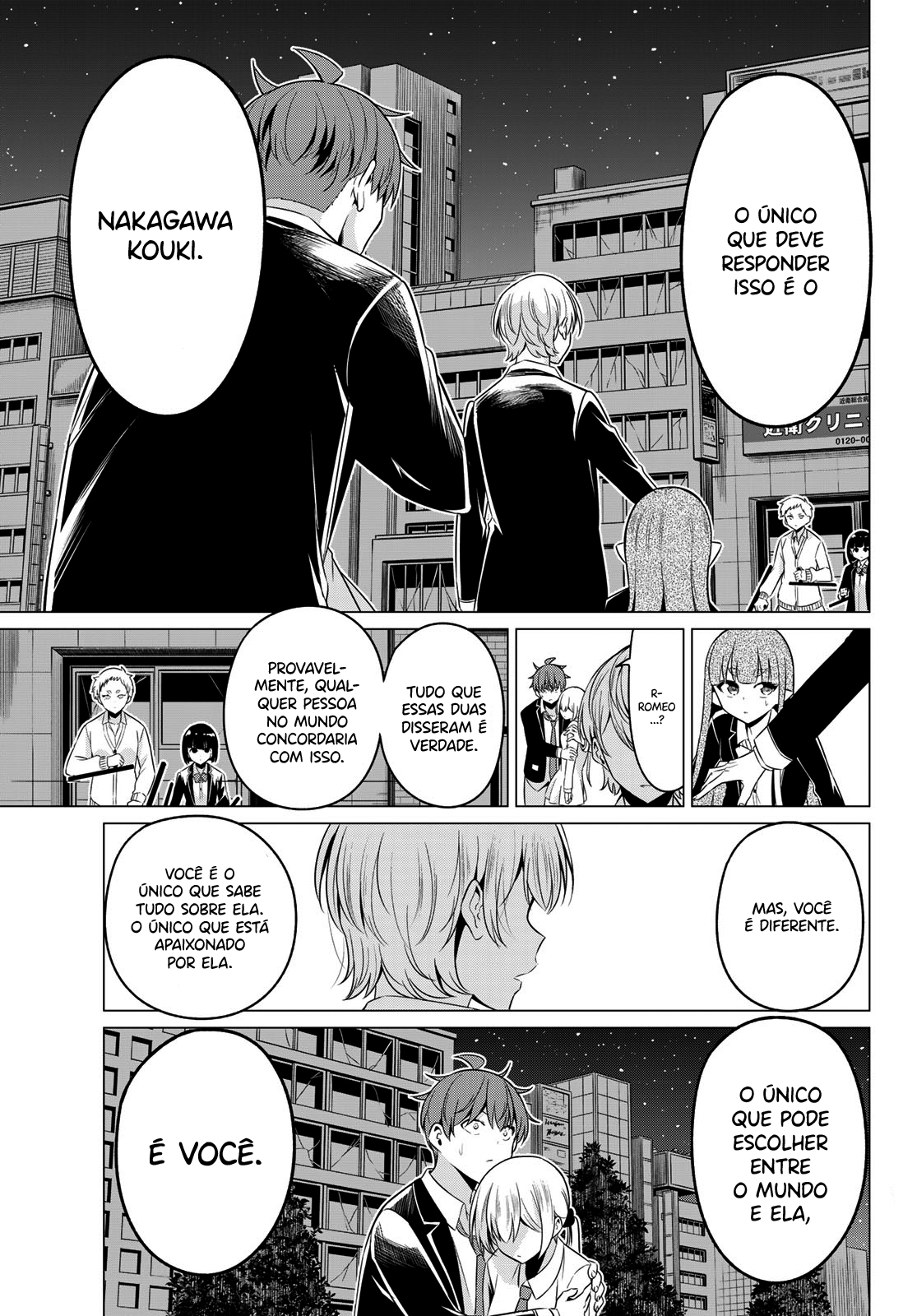 Sekai ka Kanojo ka Erabenai Capítulo 1