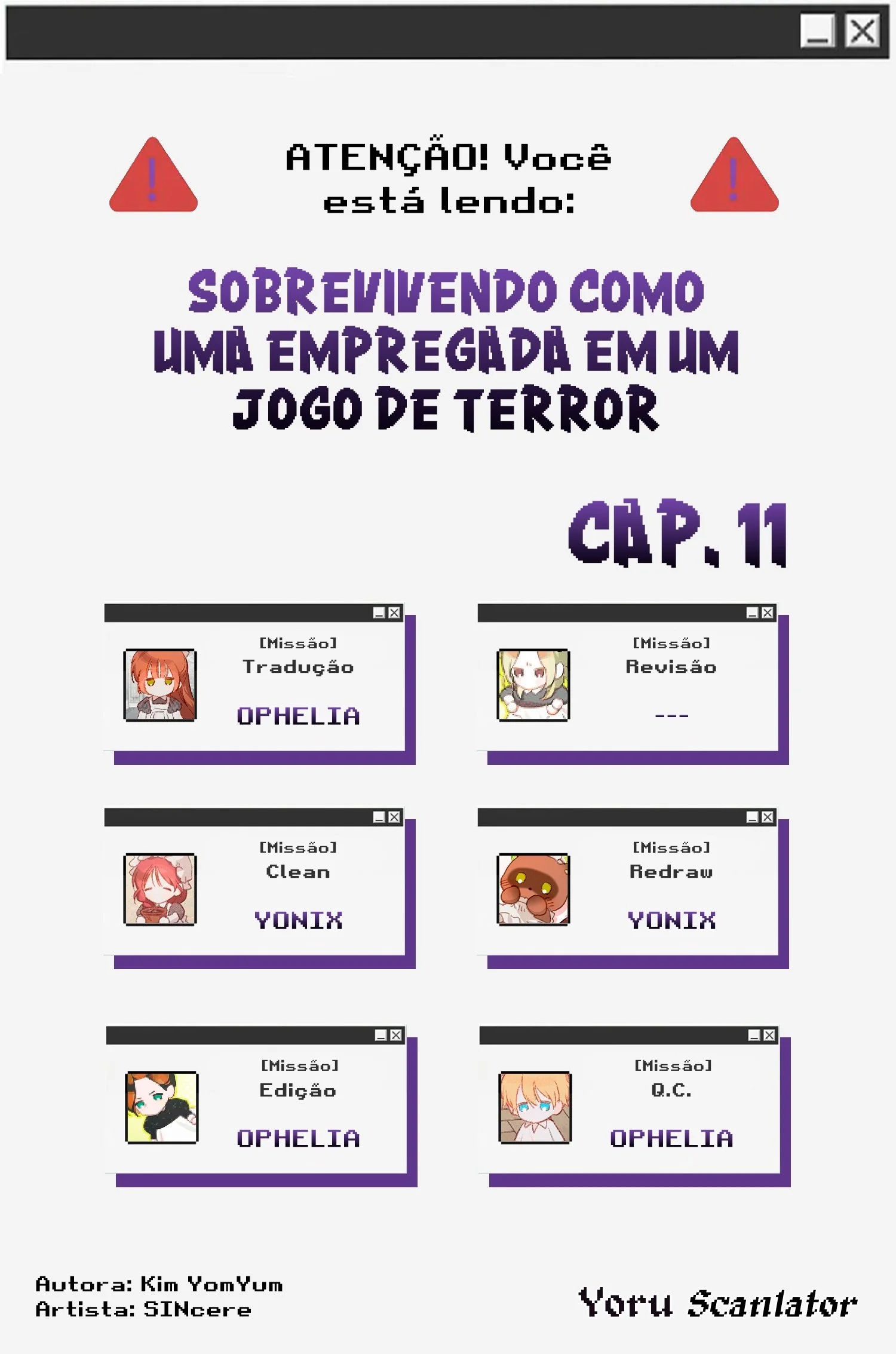Sobrevivendo Como Uma Empregada Em Um Jogo De Terror Capítulo 1