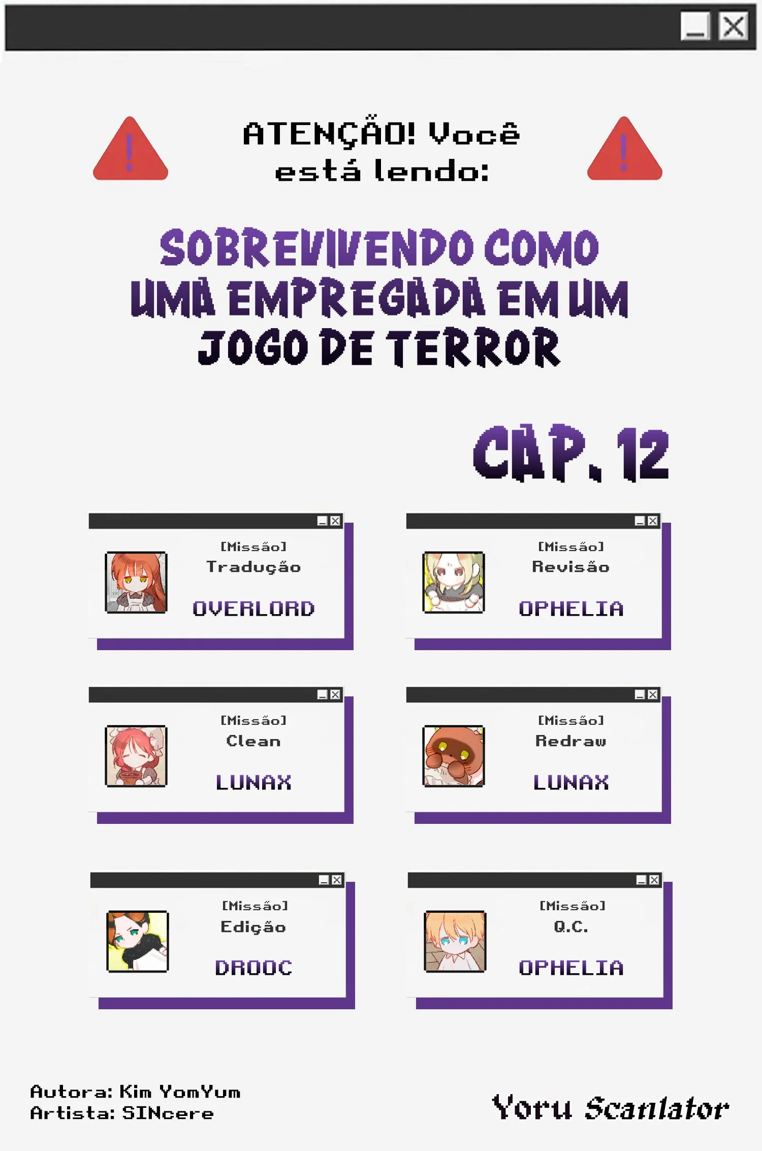 Sobrevivendo Como Uma Empregada Em Um Jogo De Terror Capítulo 1