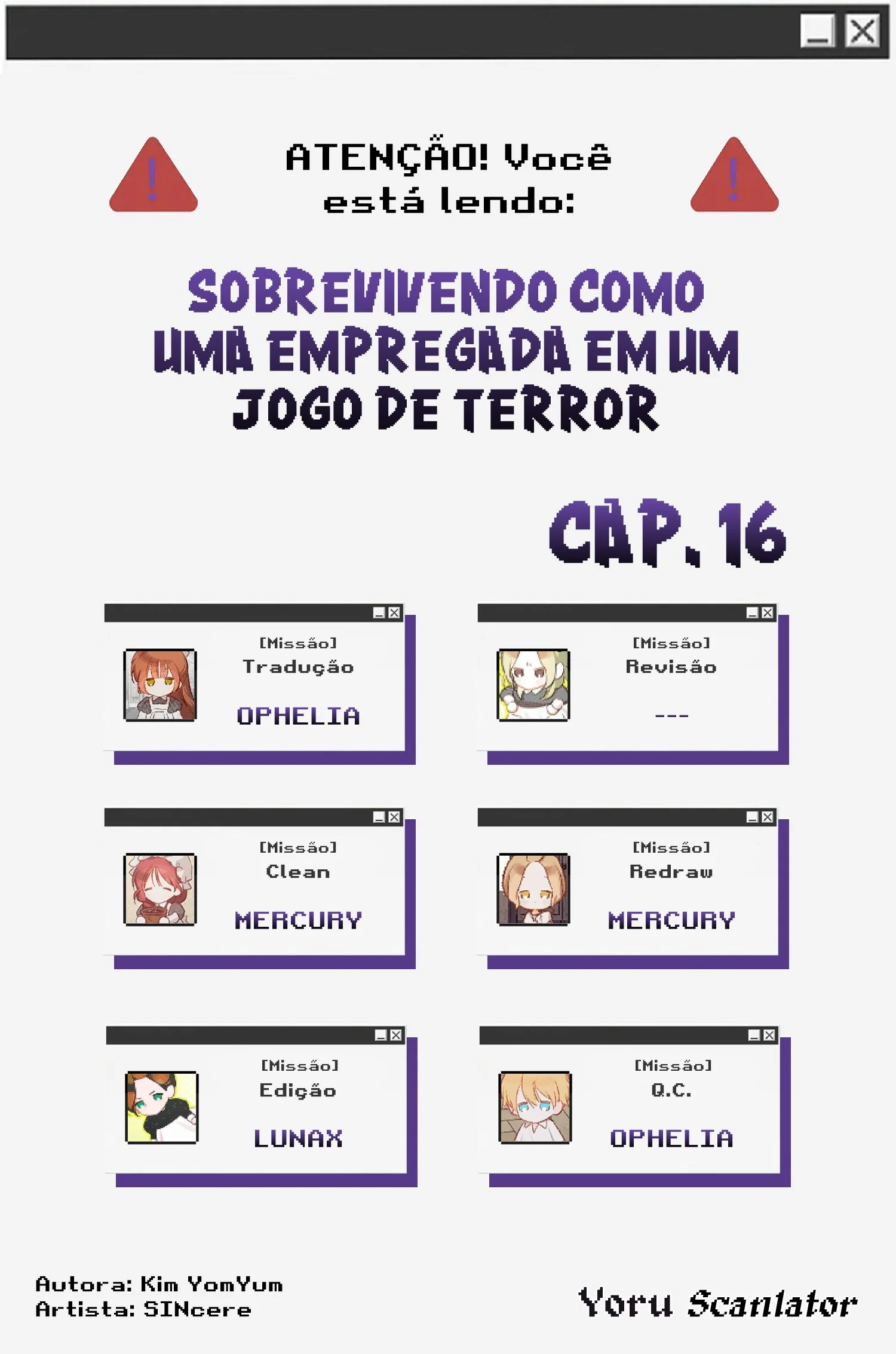 Sobrevivendo Como Uma Empregada Em Um Jogo De Terror Capítulo 1