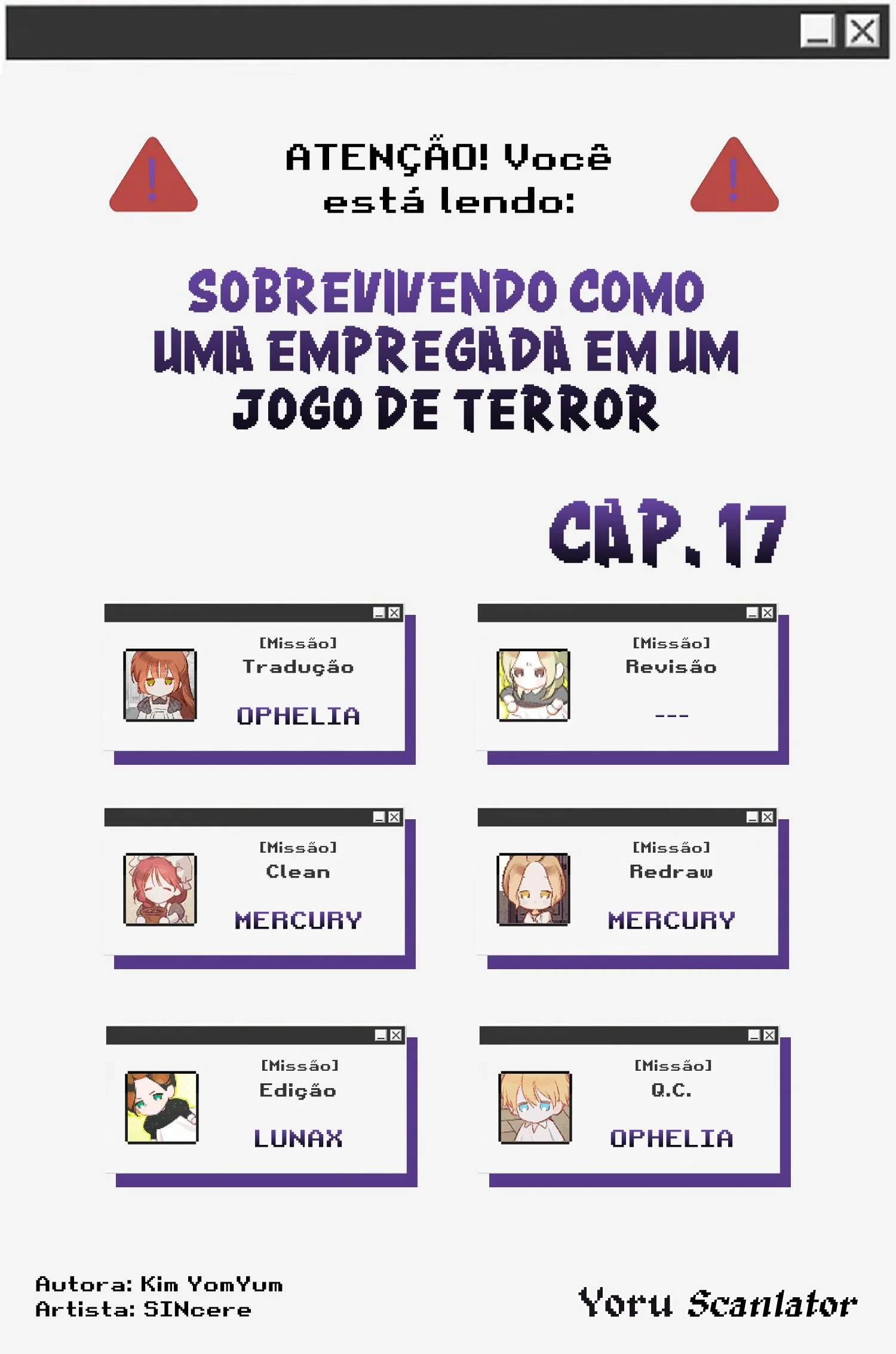 Sobrevivendo Como Uma Empregada Em Um Jogo De Terror Capítulo 1