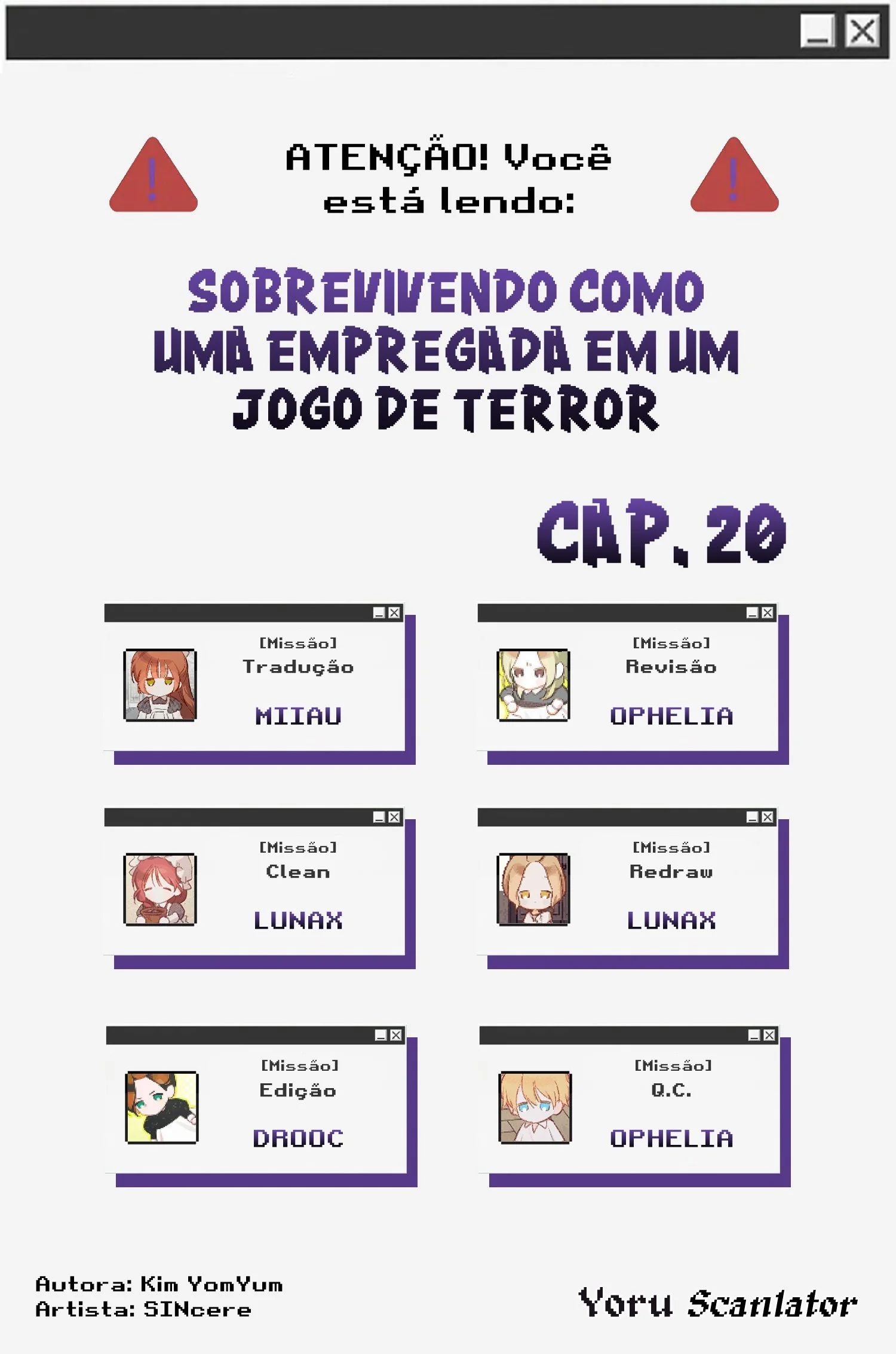 Sobrevivendo Como Uma Empregada Em Um Jogo De Terror Capítulo 1