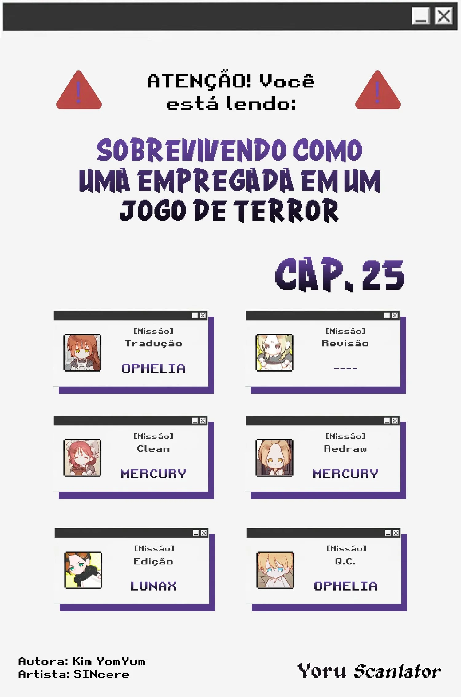 Sobrevivendo Como Uma Empregada Em Um Jogo De Terror Capítulo 1