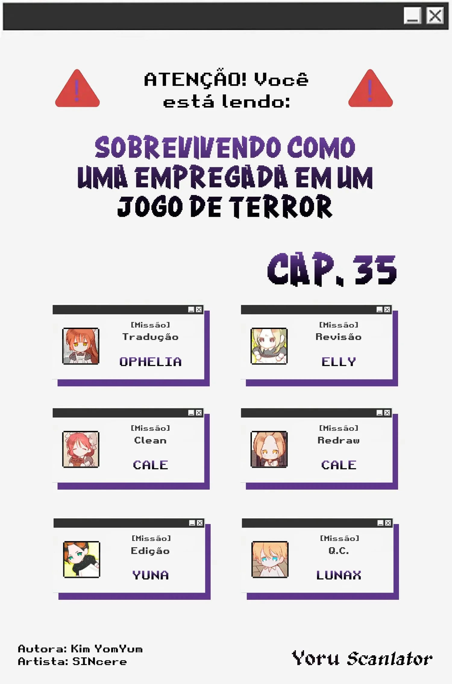 Sobrevivendo Como Uma Empregada Em Um Jogo De Terror Capítulo 1