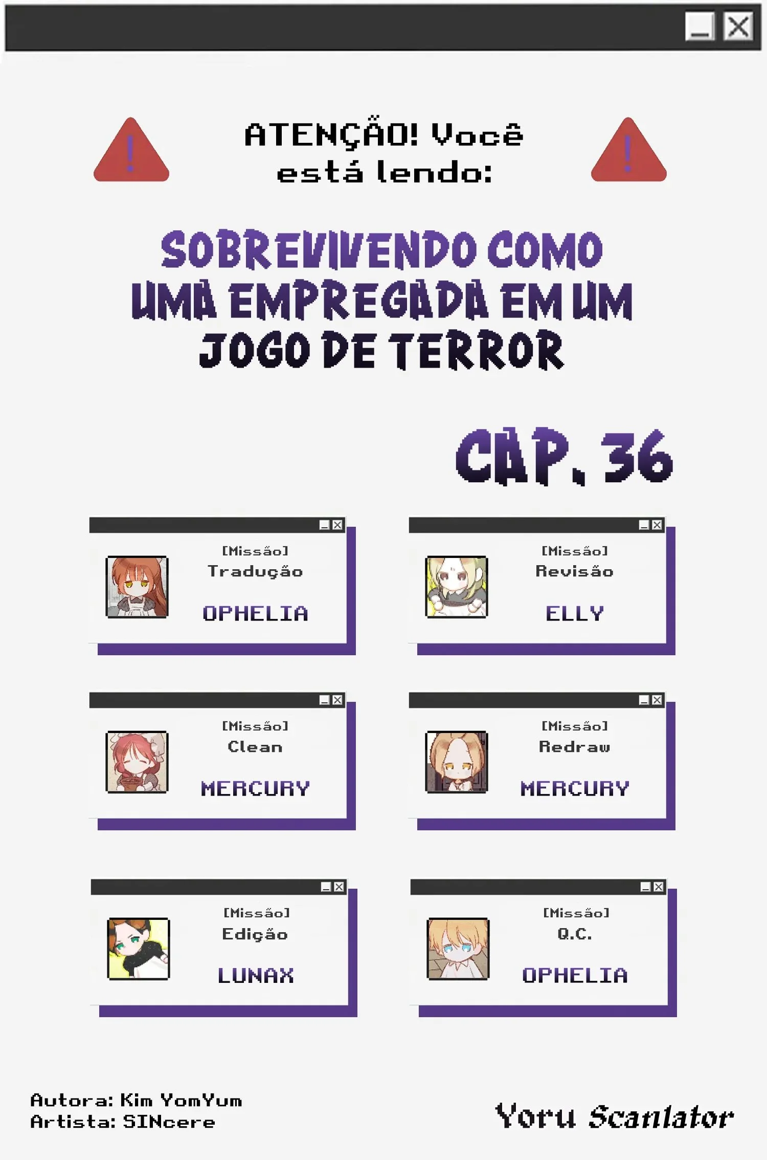 Sobrevivendo Como Uma Empregada Em Um Jogo De Terror Capítulo 1