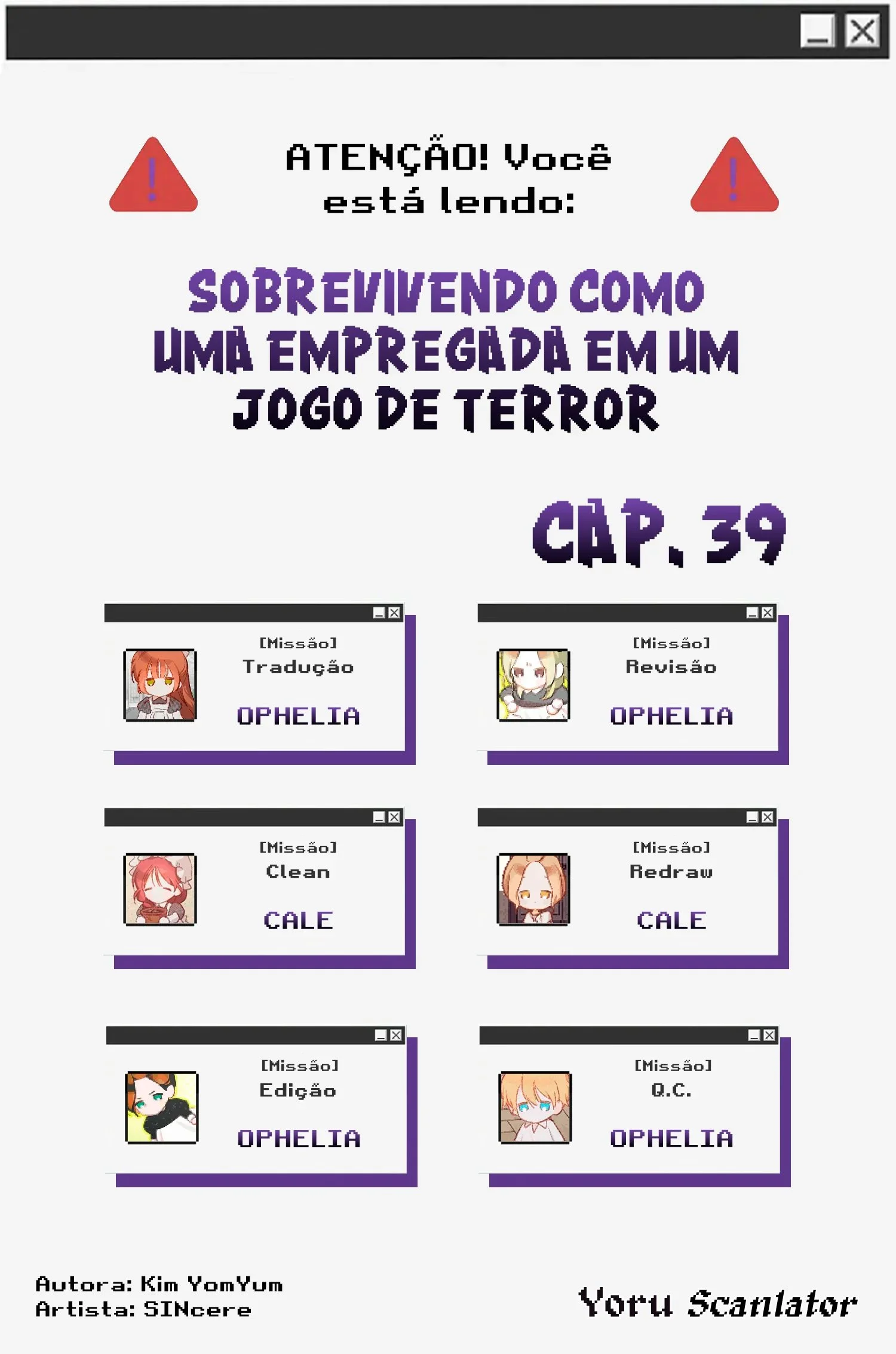 Sobrevivendo Como Uma Empregada Em Um Jogo De Terror Capítulo 1