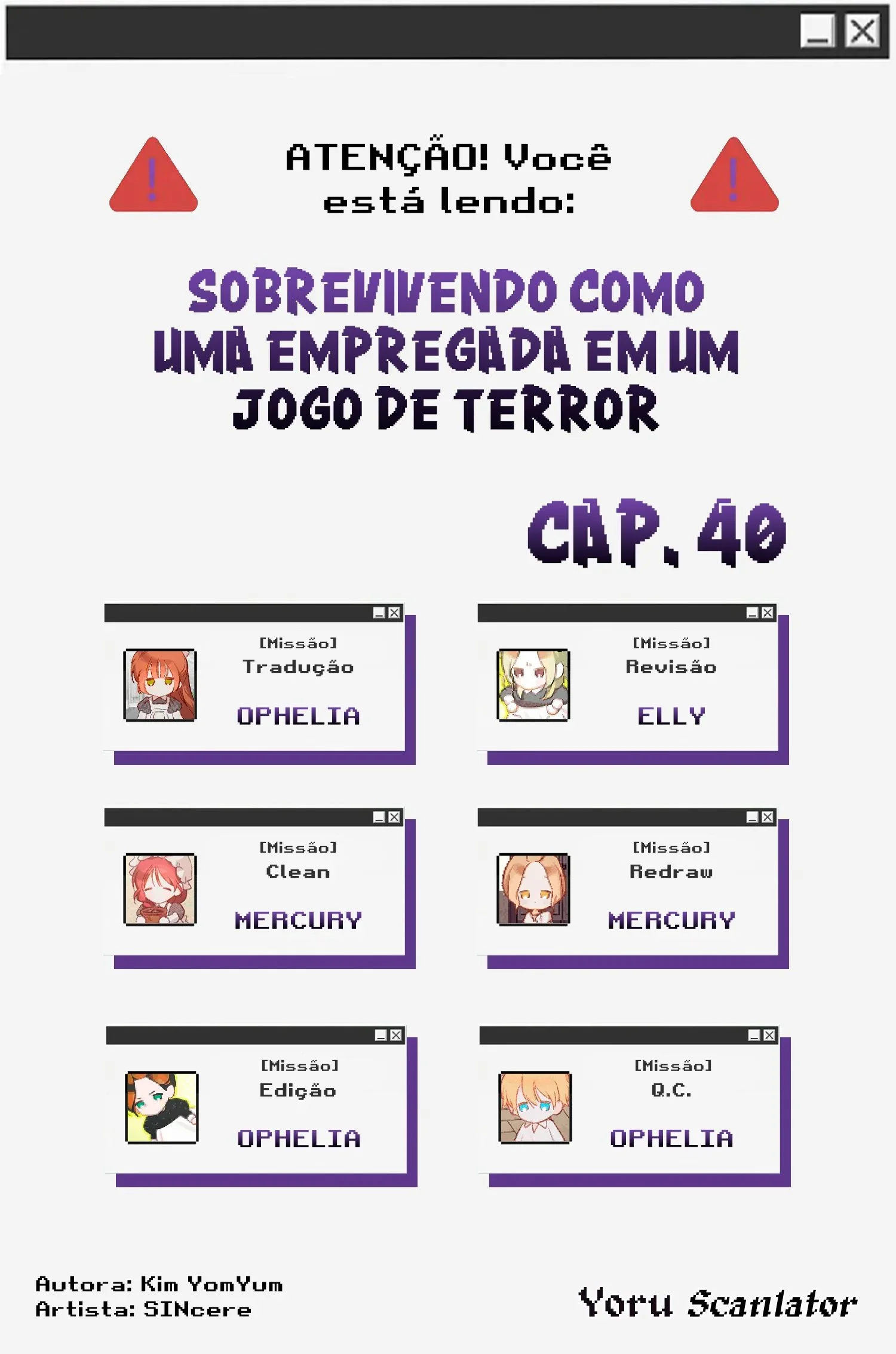 Sobrevivendo Como Uma Empregada Em Um Jogo De Terror Capítulo 1