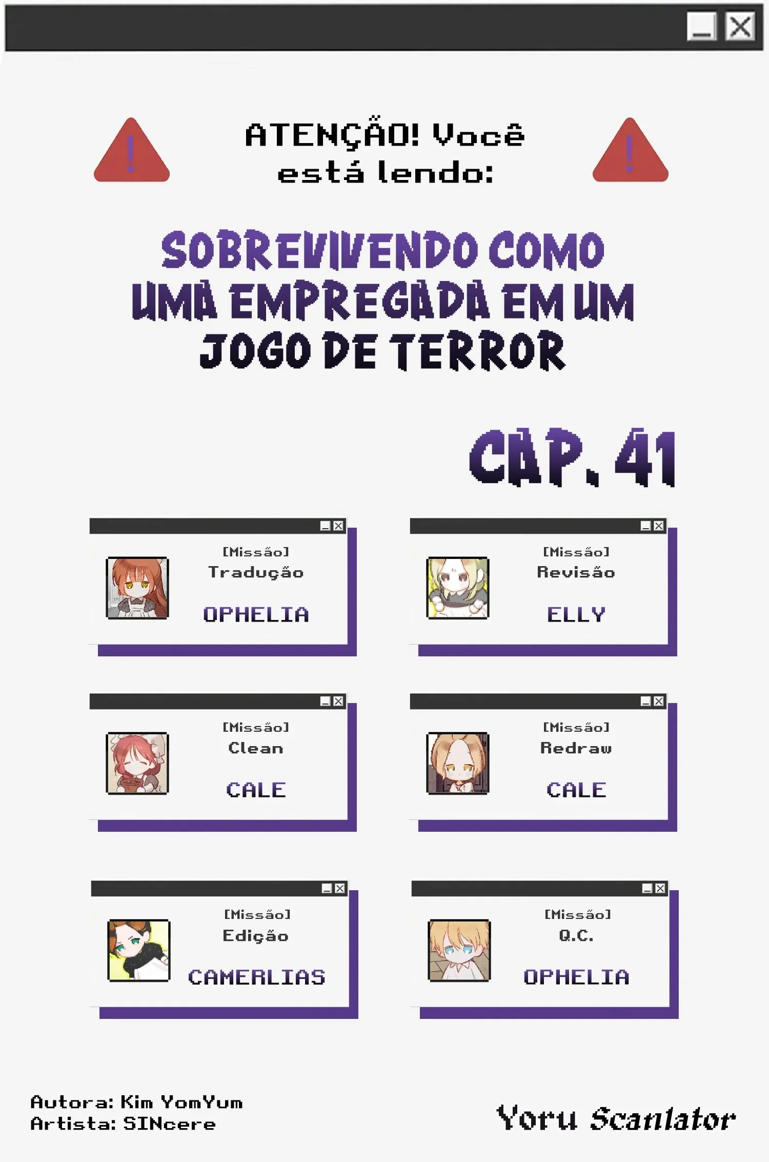 Sobrevivendo Como Uma Empregada Em Um Jogo De Terror Capítulo 1